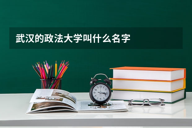 武汉的政法大学叫什么名字